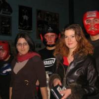 les boxeuses Ingrid et Saraha de tout coeur avec antoine nolan e moura