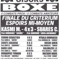 affiche du gala de boxe du 31 Mai 2008